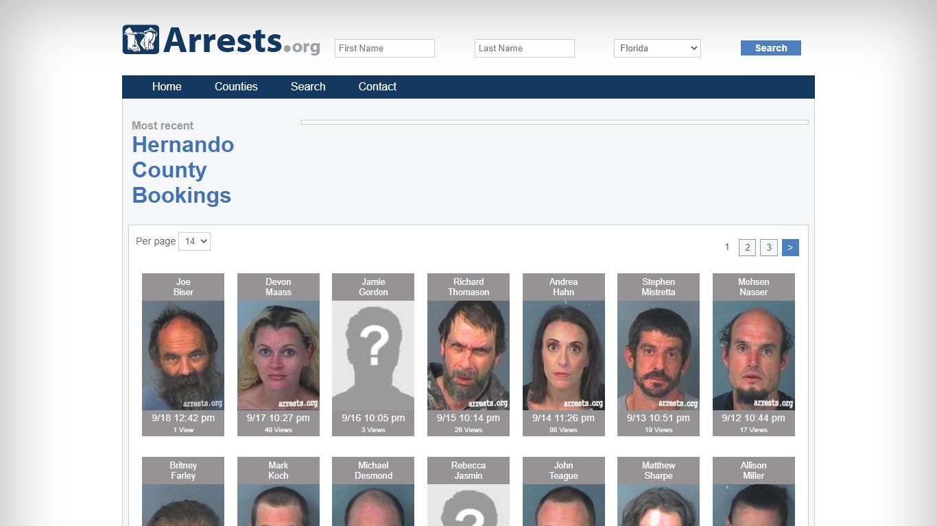 Hernando County Arrests and Inmate Search